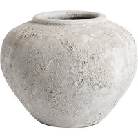 Muubs - Luna Krug, Terrakotta, H 26 Ø 34 cm, grau von Muubs