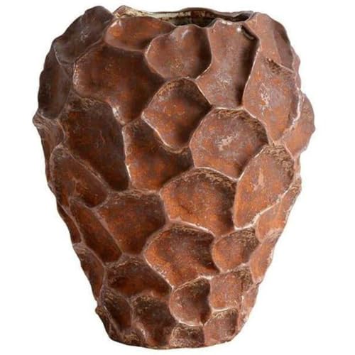 Vase Soil, Stoneware, Rust, H: 21,5 Ø: 18 von Muubs