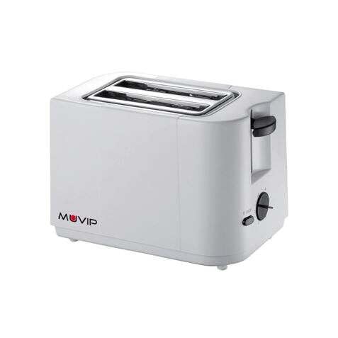 Muvip Brot-Toaster, 700 W, Kapazität für 2 Scheiben, 6 Bräunungsstufen, automatischer und manueller Stopp von MUVIP