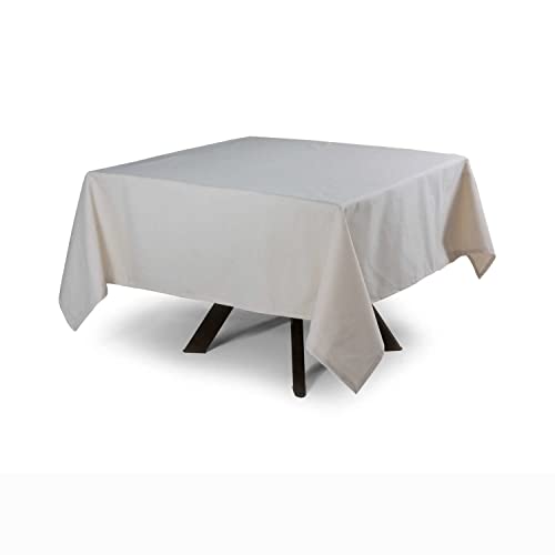 MyVorrei Tischdecke, einfarbig, quadratisch, 100 % Baumwolle, 280 x 280 cm von MyVorrei