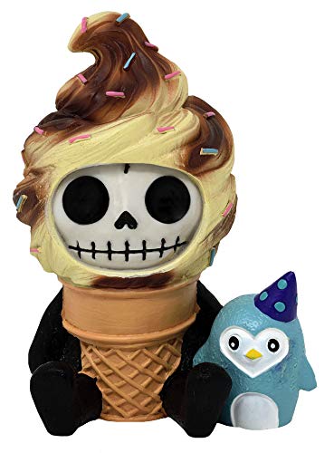 Mysticalls Furrybones Ice Cream - Dekofigur Gothic Fantasy Totenkopf von Mysticalls