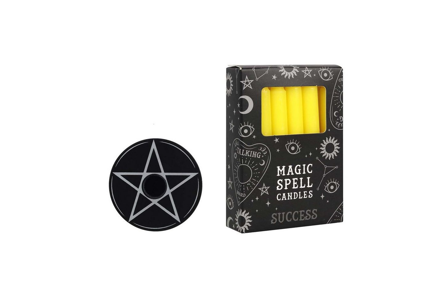 MystiCalls Kerzenhalter Spell Candler Halter Pentagram" - Wunschkerzen, Hexe, Black Magic, Witchcraft" von MystiCalls