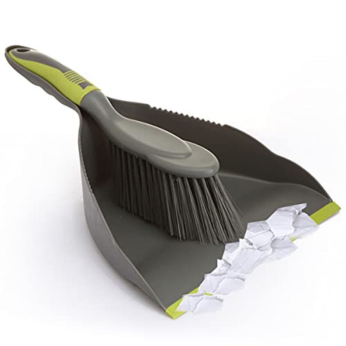 Besen und Kehrschaufel Set,WideSmart Kehrgarnitur Kehrset Brush Dustpan Set Desktop Reinigungsbürste Handfeger und Kehrblech für Reinigung Office Home Wohnzimmer von WideSmart