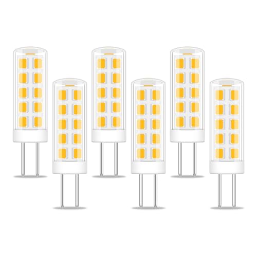 XIMNCHNI G4 LED 12V Glühbirne,2W Äquivalent 15W-20W Halogen,G4 Lampe Warmweiß 3000K,210LM Nicht Dimmbar für Unterbauleuchten, Möbel, Tischlampe(6er-Pack) von XIMNCHNI