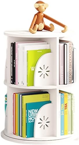 NADYE Bücherregal-Brett, drehbares Bücherregal für Zuhause, Studenten, 360 Grad, einfaches, vom Boden bis zur Decke reichendes kleines Bücherregal (50 * 65.5cm) von NADYE