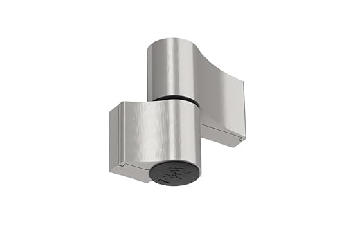 NAJDER Aluminium-Türscharnier - Jocker Typ - Aufschraubband - Doppelscharnier - Scharnier - für Türen - 1 Stück -Montageabstand 67mm - Farbe Inox von NAJDER