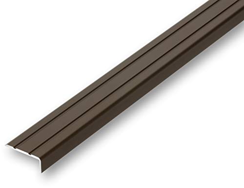 (10,99EUR/m) 25 x 10 x 1500 mm Treppenwinkel bronzefarben selbstklebend Treppenkantenprofil Treppenkante Kantenschutz von NALine