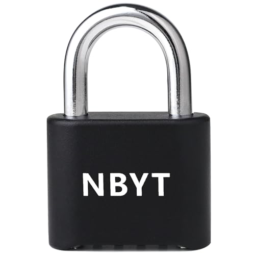 NBYT Sichern Sie Ihre Sachen mit NBYT Kombinationsvorhängeschlössern – Fitness-Vorhängeschlösser mit Code, Outdoor-Kombinationsvorhängeschloss, Zahlenschloss für Schließfach, Schuppen oder überall von NBYT