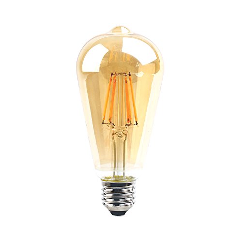 NCC-Licht LED Rustika Filament Edison ST64 4W E27 gold gelüstert 360lm extra warmweiß 2200K Retro Nostalgie von NCC-Licht