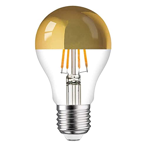 NCC-Licht LED Filament Leuchtmittel Birnenform 4W = 40W E27 Kopfspiegel Gold extra warmweiß 2200K von NCC-Licht