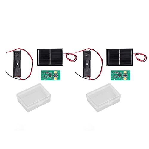 NDNCZDHC 2-teiliges Solarlampen-Controller-Board, 1,2 V PCB-Solarlicht-Controller-Modul-Kit Mit Aufbewahrungsbox Für DIY-Straßenlaternen, Gartenleuchten von NDNCZDHC