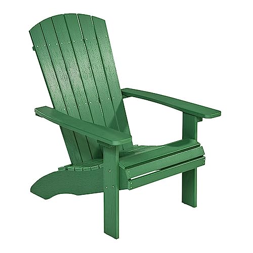 NEG Design Adirondack Stuhl Marcy Westport-Chair Sessel täuschend echte Holzoptik, wetterfest, UV- und farbbeständig grün von NEG