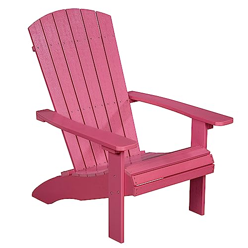 NEG Design Adirondack Stuhl Marcy Westport-Chair Sessel täuschend echte Holzoptik, wetterfest, UV- und farbbeständig pink von NEG