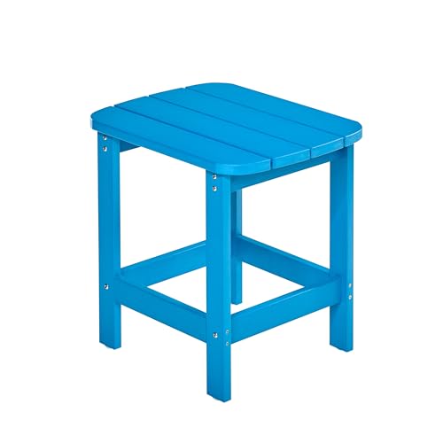 NEG Design Adirondack Tisch Marcy Beistelltisch täuschend echte Holzoptik, wetterfest, UV- und farbbeständig blau von NEG