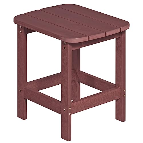 NEG Design Adirondack Tisch Marcy Beistelltisch täuschend echte Holzoptik, wetterfest, UV- und farbbeständig rot-braun von NEG