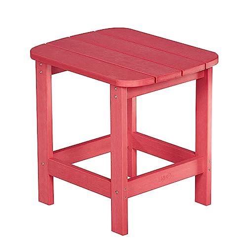 NEG Design Adirondack Tisch Marcy Beistelltisch täuschend echte Holzoptik, wetterfest, UV- und farbbeständig rot von NEG