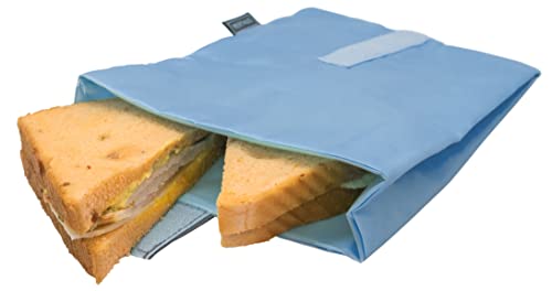 NERTHUS FIH 869 Sandwichbeutel XL Wiederverwendbar, Blau, anpassbar, leicht zu reinigen und für Waschmaschine geeignet von NERTHUS