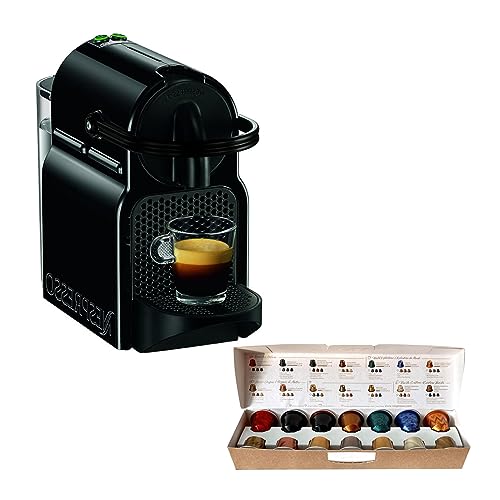 Nespresso De'Longhi EN 80.B Inissia, Hochdruckpumpe, Energiesparfunktion, kompaktes Design, 1260W, 32 x 12 x 23 cm, Dunkle Schwarz von Nespresso