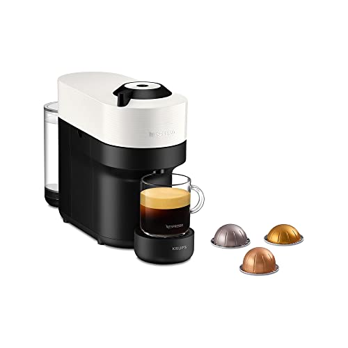Nespresso Krups XN9201 Vertuo Pop Kaffeekapselmaschine | Kapazität: 560 ml | automatische Kapselerkennung | One-Touch-System | 4 Tassengrößen | verkürzte Aufheizzeit | nachhaltig | Coconut White von Nespresso