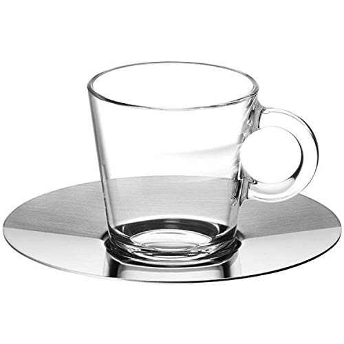 Nespresso-View-Kollektion: 2-er Set Espresso-Glas-Tassen und Untertassen (80 ml) von Nespresso