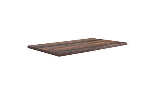 FORTE Tischsystem: Tischplatte aus Holzwerkstoff in Old Wood Vintage, 160 x 3,8 x 90 cm von Forte