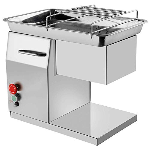 NEWTRY Allesschneider Kommerzieller Fleischschneider Scheiben Schneider Elektrische Schneidemaschine mit 3 Klingen für Restaurant (550W) von NEWTRY