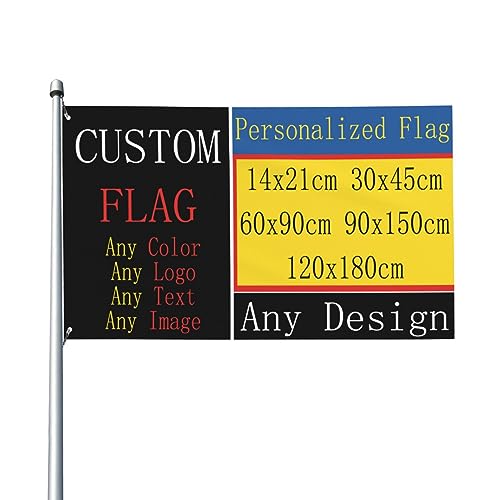 Dekorative personalisierte Flagge Yard Banner, eine Seite doppelseitig Farbe/Logo/Foto/Textdruck, benutzerdefinierte personalisierte jedes Design Gartenflaggen Rasen hängende Dekor mehrere Größen von NIBABA