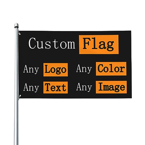 Dekorative personalisierte Flagge Yard Banner, eine Seite doppelseitige Farbe/Logo/Foto/Textdruck, lustige benutzerdefinierte personalisierte Flagge Gartenflaggen Rasen hängende Dekoration mehrere von NIBABA