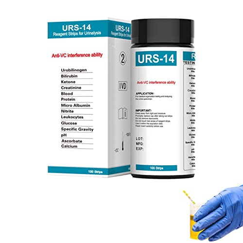 NICERAM Urinanalyse-Teststreifen | 100 UTI-Teststreifen Ketostreifen für schnelle Ergebnisse,Professionelles Urintest-Kit für pH-Blutprotein Ketone & gesunde Ernährung von NICERAM