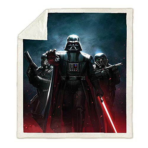 NICHIYO Star Wars Decke, Cartoon und Animation Fleecedecke für Erwachsene und Kinder, 100% Mikrofaser, für Schlafsofa und Sofa (4.150 cm x 200 cm) von NICHIYO