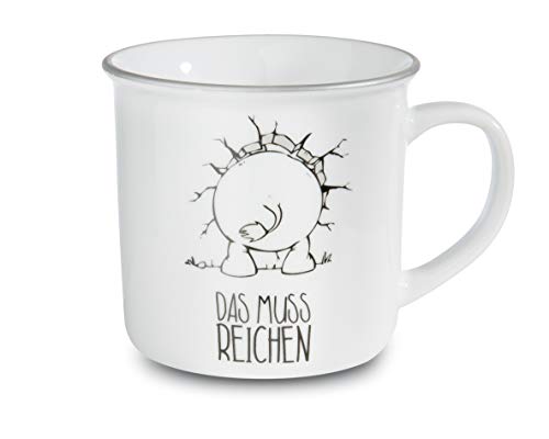 NICI 45029 Tasse Ich bin hier, das muss reichen, Porzellan, 400ml von NICI