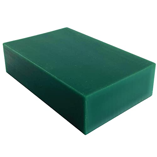 NIUPIKA Wachsblock zum Schnitzen von Wachsausschmelzverfahren für Schmuck, Formgebung, 0,5 kg (grüner Wachsblock) von NIUPIKA