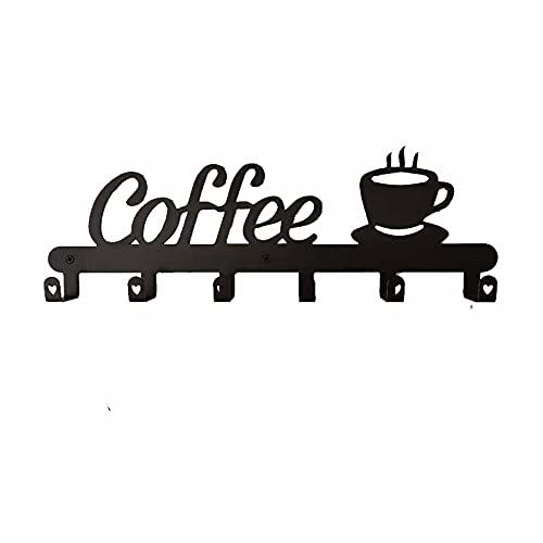 NIZEAMI Halter für Kaffeebecher, eine Wand, dekoratives Zeichen für Bar, Kaffeetassenhalter, für Tasse mit Kaffeezeichen, Halter für Kaffeetasse von NIZEAMI
