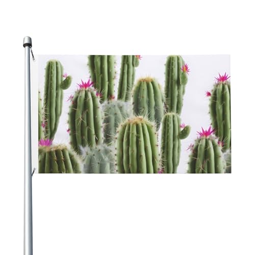 Flagge, 90 x 152 cm, doppelseitig, Kaktus-Druck, Gartenflagge, personalisierte Outdoor-Flagge, lustige Flagge für Land, Terrasse, Rasen, Außendekoration, Bauernhaus von NKQSOAUH