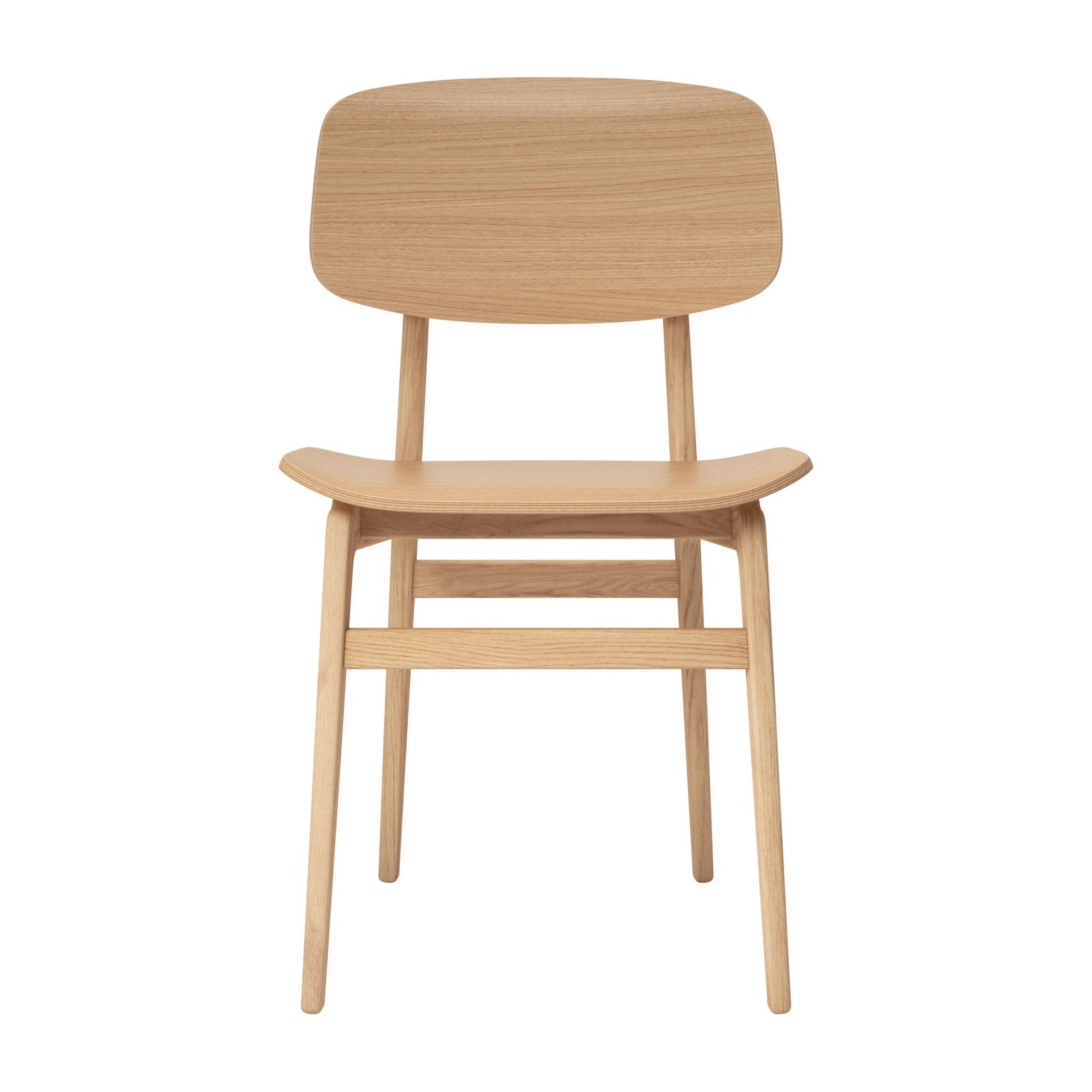 NORR 11 - NY11 Dining Chair - natur/Eiche laminiert furniert/BxHxT 45,5x78x52cm/Gestell Eiche von NORR 11