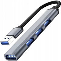 Northix - USB-Hub mit 4 Anschlüssen - Aluminium von NORTHIX