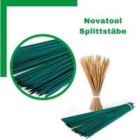 200x Novatool Splittstäbe 200x 60 cm x 5,5 mm i Grün i Pflanzstäbe Rankhilfe Bambus vielseitig einsetzbar - Grün von NOVATOOL