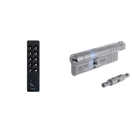 Nuki Keypad 2, Tür mit Code oder Fingerprint schnell und komfortabel öffnen & Universal Cylinder, Schließzylinder für Nuki Smart Lock von NUKI