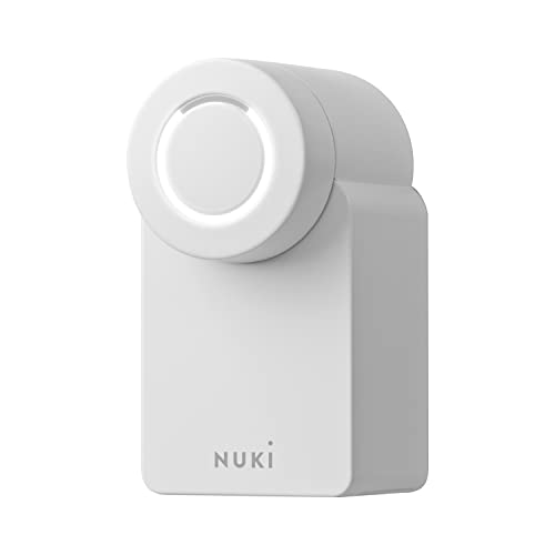 Nuki Smart Lock 3.0 Smart Lock Schloss mit Zugang ohne Schlüssel, Smart Lock für vernetztes Haus, Batteriebetrieben, AV-TEST zertifiziert, weiß von NUKI