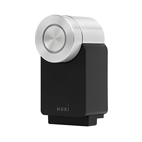 Nuki Smart Lock 3.0 Pro, smartes Türschloss mit WiFi-Modul für Fernzugriff, elektronisches Türschloss macht das Smartphone zum Schlüssel, mit Akku Power Pack, AV-TEST-geprüft, schwarz von NUKI