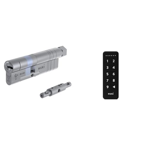Nuki Universal Cylinder, Schließzylinder für Nuki Smart Lock & Keypad, Codeschloss für die Haustür, smarte Erweiterung für Nuki Smart Lock, Öffnen und Schließen via 6-stelligem Zutrittscode von NUKI