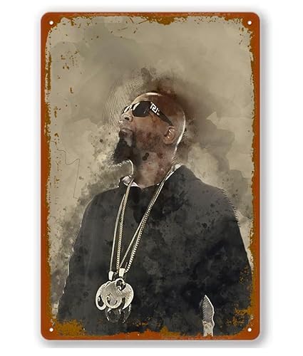 Tech N9Ne Poster Vintage Metall Aluminium Schild Blechschild Home Decor Garage Man Cave Wandkunst 30,5 x 20,3 cm von NUNETH