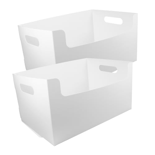 NUOBESTY 2St Desktop-Dokumentenständer Bürobedarf Schreibtisch Box Bücherregale Zeitschriftensammler praktischer Behälter Lagerung Desktop-Aufbewahrungsbox Schmuckkästchen Aktenregal Abs von NUOBESTY