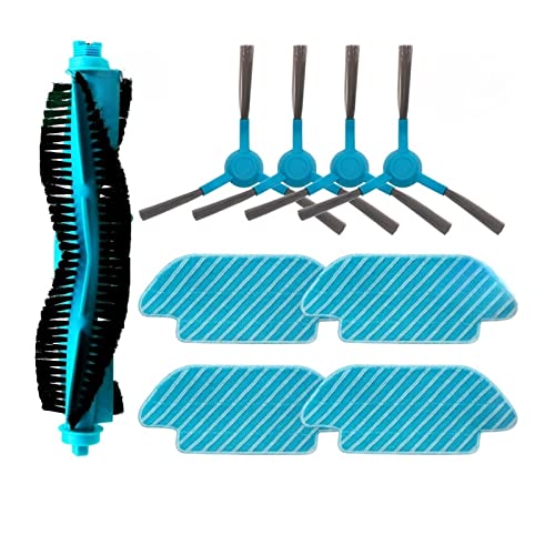 NUSHKE Staubsauger Hauptseitenbürste Hepa-Filter Wischlappen Kompatibel for Cecotec Conga 4090 4490 4690 5090 5490 6090. Roboter-Staubsauger-Ersatzteile (Color : Set C) von NUSHKE