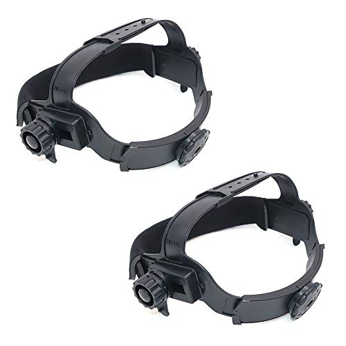 2er Set NUZAMAS Verstellbarer Solarschweißhelm Stirnband Schweißer Stirnband Für Auto Dark Helm Zubehör von NUZAMAS