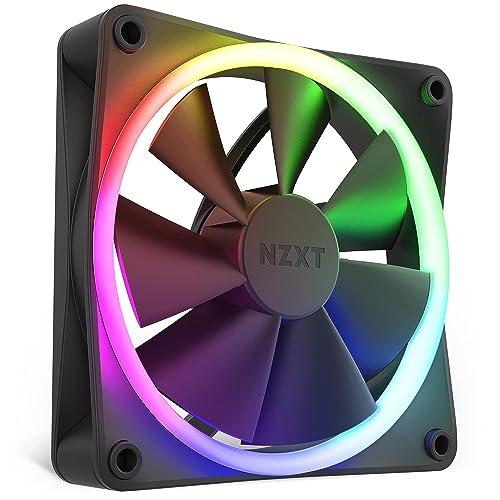 NZXT F120 RGB-Lüfter – RF-R12SF-B1 – fortschrittliche RGB-Beleuchtungsanpassung – flüsterleise Kühlung – einzeln (RGB-Lüfter und Controller erforderlich und nicht im Lieferumfang enthalten) – von NZXT