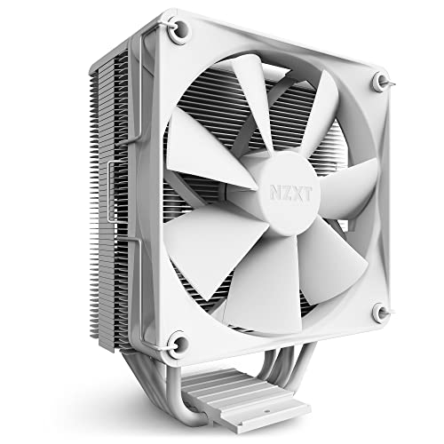 NZXT T120 CPU-Luftkühler – RC-TR120-W1 – CPU-Flüssigkeitskühler – leitfähige Kupferrohre – flüssigkeitsdynamische Lager – AMD und Intel Kompatibilität – Weiß von NZXT
