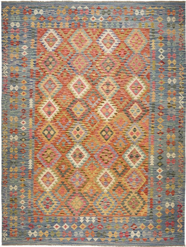 Orientteppich Kelim Afghan 262x346 Handgewebter Orientteppich, Nain Trading, rechteckig, Höhe: 3 mm von Nain Trading