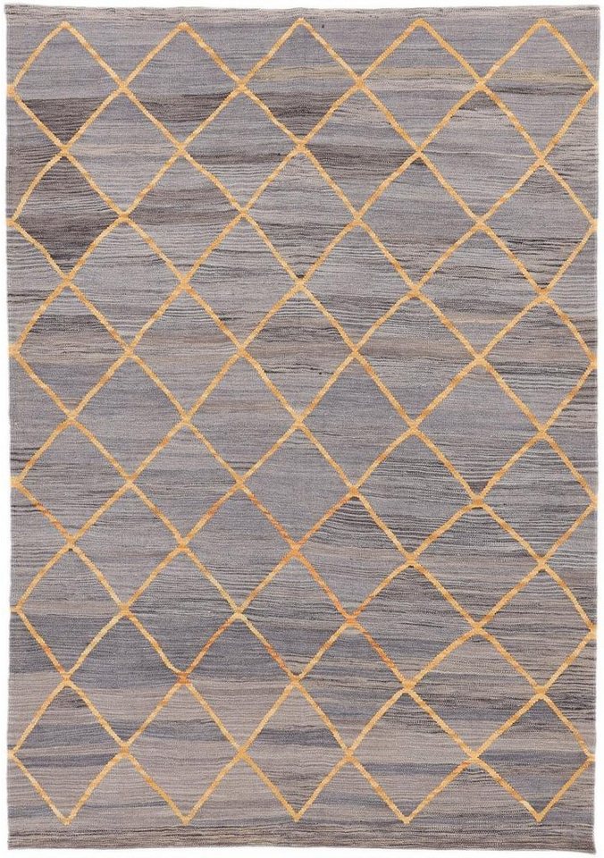Orientteppich Kelim Afghan Design 173x247 Handgewebter Orientteppich, Nain Trading, rechteckig, Höhe: 3 mm von Nain Trading