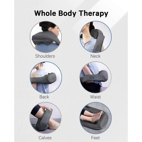 Naipo Massagegerät, BxH: 25 x 50 cm, Körperregion: Nacken/Schultern/Rücken/Taille - grau von Naipo